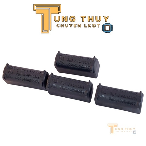 Tụ Bếp Từ 3uF và 3,3uF 275VAC 400VDC Chính Hãng BM Màu Đen