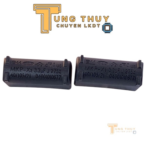 Tụ Bếp Từ 3uF và 3,3uF 275VAC 400VDC Chính Hãng BM Màu Đen