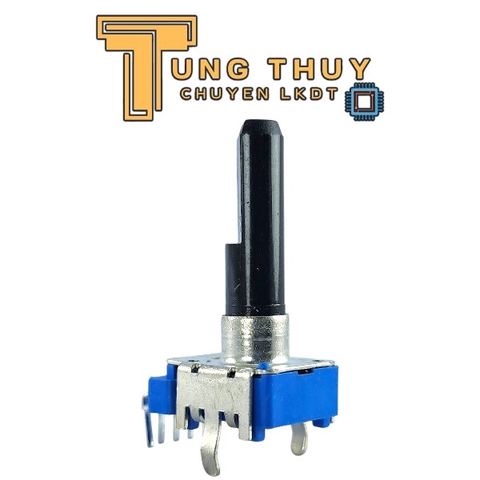 Chiết Áp Vuông Xanh 6 Chân Cong Dài 27.5MM Cán Vát