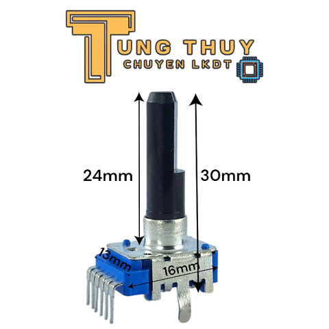 Chiết Áp Vuông Xanh 6 Chân Cong Cán Tròn Vát Dài 20mm 22,5mm 27,5mm 30mm và Dài 35mm Loại Tốt