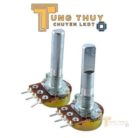 Chiết Áp Cán Tròn Bi và Vát Dài 30mm  10K, 20K ,50K ,100K