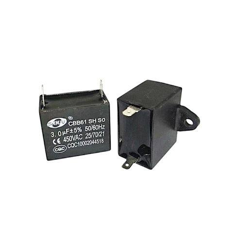 Tụ Quạt Dàn Nóng Điều Hòa 1,5uF, 2uF, 2.5uF, 3uF, 4uF, 5uF 450VAC Jack cắm 2 Chân và 4 Chân ( Loại tốt)