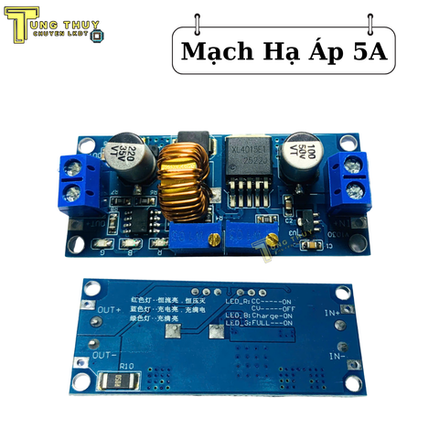 Mạch Giảm Áp 5A Có Chỉnh Dòng DC - DC XL4015 - Mạch Hạ Áp , Công Suất 75W