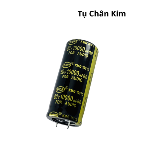 Tụ Lọc Nguồm Amly 10000uF 80v Audio Vàng 30x70mm Chất Lượng Cao