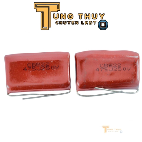 5 Con Tụ Đỏ CBB22 475J  400V , 630V và 250V  ( 4.7uF ) Không Phân Cực Hàng Tốt
