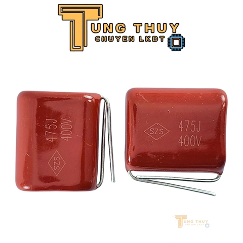 5 Con Tụ Đỏ CBB22 475J  400V , 630V và 250V  ( 4.7uF ) Không Phân Cực Hàng Tốt