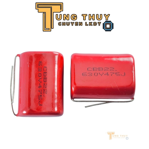 5 Con Tụ Đỏ CBB22 475J  400V , 630V và 250V  ( 4.7uF ) Không Phân Cực Hàng Tốt