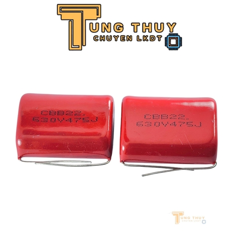 5 Con Tụ Đỏ CBB22 475J  400V , 630V và 250V  ( 4.7uF ) Không Phân Cực Hàng Tốt