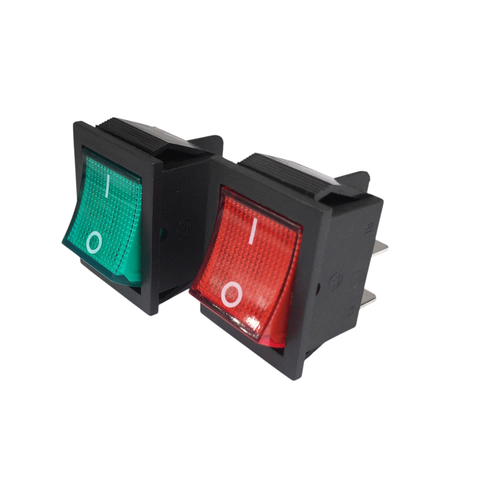 Công Tắc Bập Bênh KCD4 16A - 250V 4 và 6 Chân Có Đèn