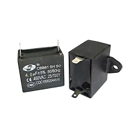 Tụ Quạt Dàn Nóng Điều Hòa 1,5uF, 2uF, 2.5uF, 3uF, 4uF, 5uF 450VAC Jack cắm 2 Chân và 4 Chân ( Loại tốt)