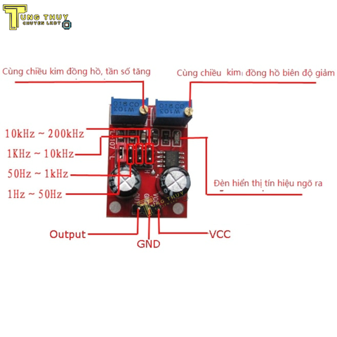 Mạch Tạo Xung NE555 Điều Chỉnh Từ 5V - 15VDC