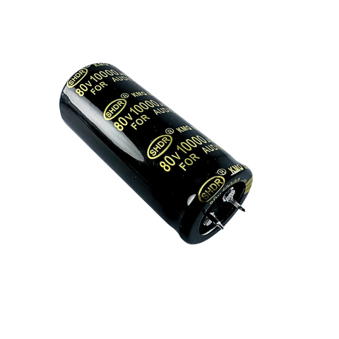 Tụ Lọc Nguồm Amly 10000uF 80v Audio Vàng 30x70mm Chất Lượng Cao