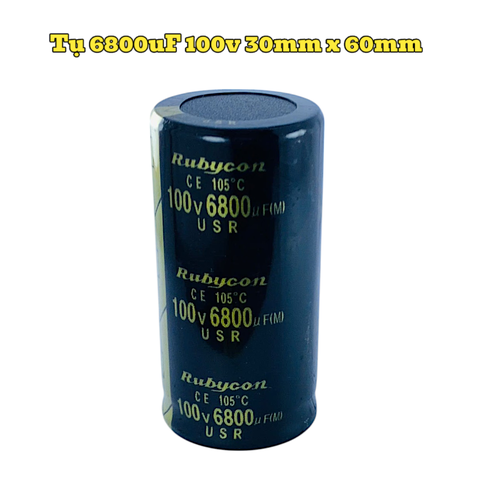 Tụ Hoá,Tụ Lọc Nguồn Amly 6800uF 100v Kích Thước 30mm x 60mm Loại Tốt