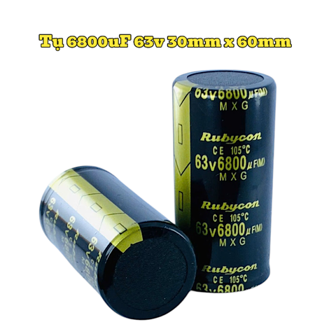 Tụ Hoá,Tụ Lọc Nguồn Amly 6800uF 63v Kích Thước 30mm x 60mm Loại Tốt