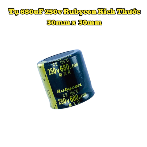 Tụ Hoá 680uF 250v Kích Thước 30mm x 30mm Loại Tốt