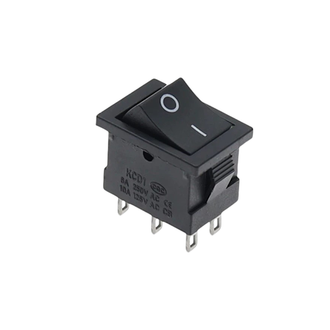 Công Tắc Bập Bênh 6 Chân 2 Vị Trí KCD1 6A/250V Loại Tốt