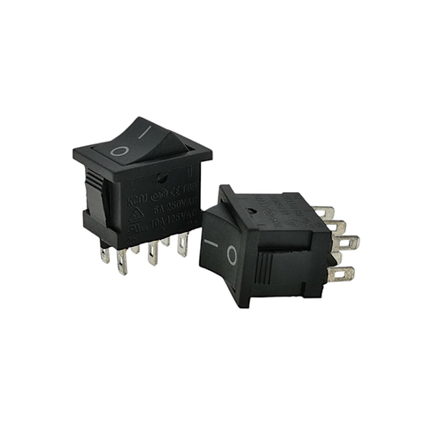 Công Tắc Bập Bênh 6 Chân 2 Vị Trí KCD1 6A/250V Loại Tốt