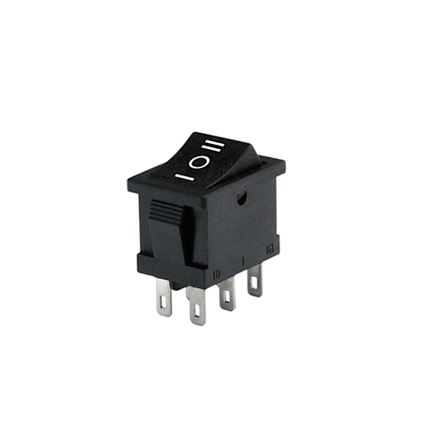 Công Tắc KCD1 6 Chân 3 Nấc ON OFF ON 6A - 250V