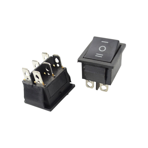 Công Tắc Bập Bênh KCD4 250VAC-16A 6 Chân 3 Chế Độ