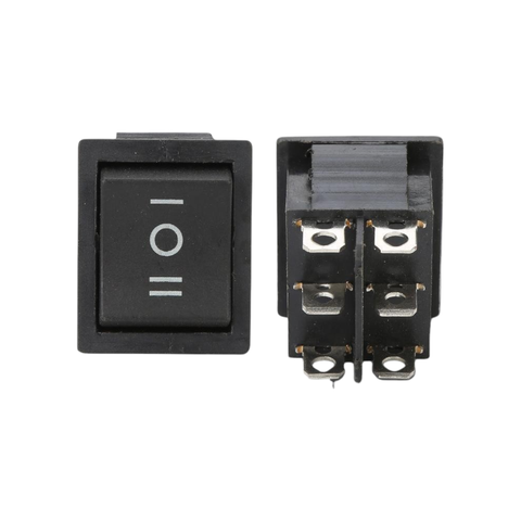 Công Tắc Bập Bênh KCD4 250VAC-16A 6 Chân 3 Chế Độ