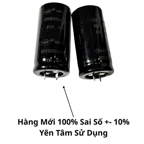 Tụ Lọc Nguồn Amly 15000uF 80v Audio - Kích Thước 30x60mm Hàng Mới Chất Lượng Cao