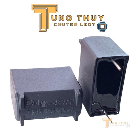 Tụ Bếp Từ 7uF 275VAC 400VDC Chính Hãng BM Tụ Đứng Màu Đen