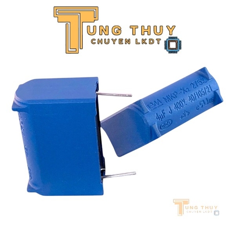 Tụ Bếp Từ 4uF 275VAC 400VDC Chính Hãng BM Tụ Đứng và Nằm Màu Xanh và Đen