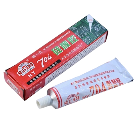 Keo Dán Mạch 704 Chịu Nhiệt – Keo Cao Su Cách Điện – Dán IC Linh Kiện Điện Tử – 45g