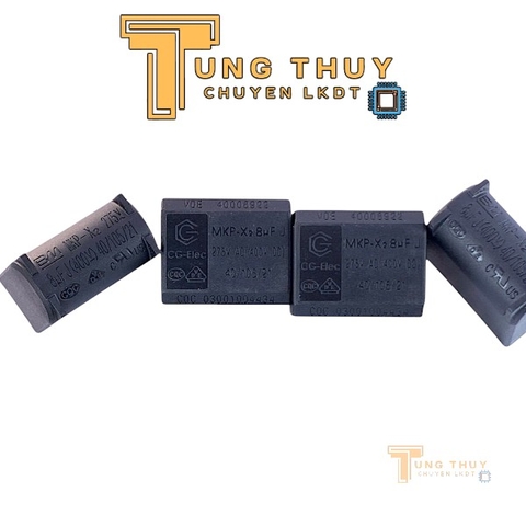 Tụ Bếp Từ 8uF 275VAC 400VDC Màu Đen Tụ Đưng BM Tụ Nằm CG