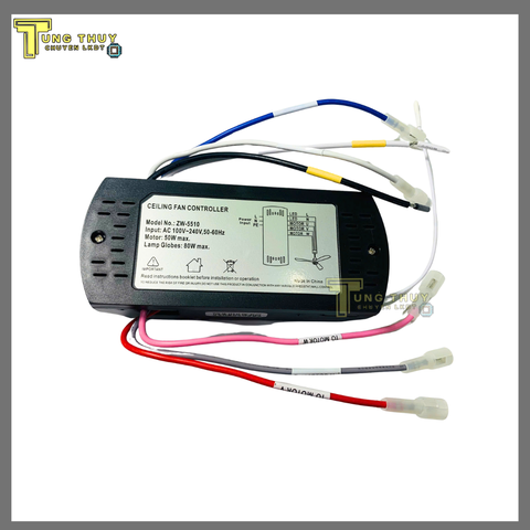 Bộ Mạch Quạt Trần Đèn DC 6 Tốc Độ – 7 Dây, Công Suất 50W, Điều Khiển Từ Xa