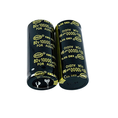 Tụ Lọc Nguồm Amly 10000uF 80v Audio Vàng 30x70mm Chất Lượng Cao