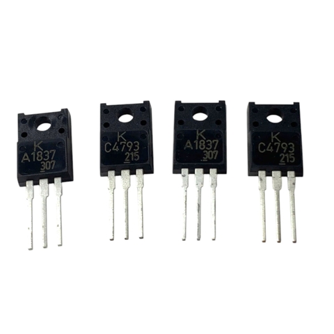 Cặp Transistor A1837 + C4793  1A 230V TO-220F Hàng Mới Chính Hãng Chất Lượng Tốt.