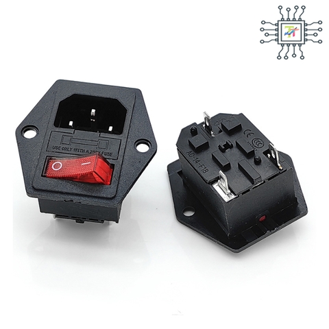 Jack Âm AC Có Công Tắc 15A Có Cầu Chì