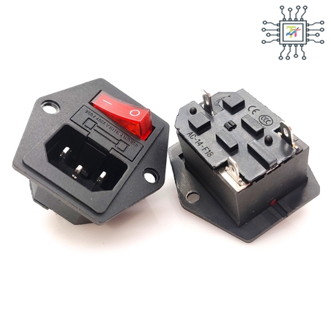 Jack Âm AC Có Công Tắc 15A Có Cầu Chì