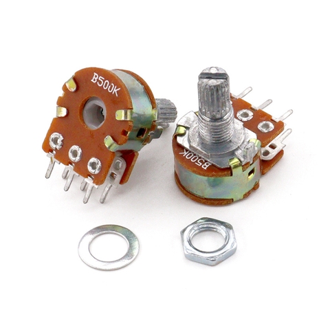 Chiết Áp Kép , Đôi Hai Hàng Chân WH148 Cán Trơn Dài 15mm Hàng ATec Loại Tốt