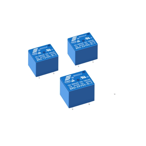 Relay 5V 12V 24VDC Songle, Relay Songle SRD 5P 10A