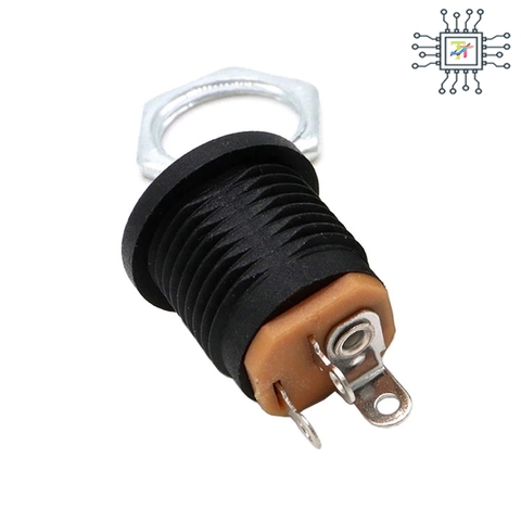 Ổ DC Cái Tròn 5.5x2.1mm Có Ốc Vặn