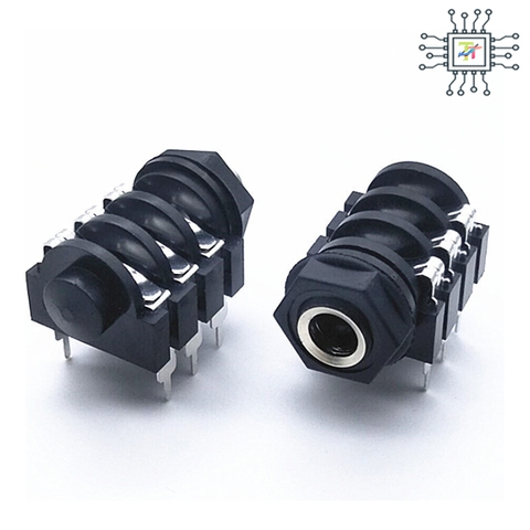Ổ Micro 6.35mm 6 Chân Đồng