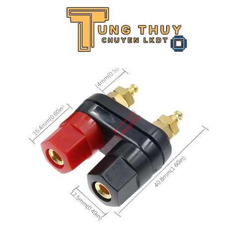 Jack Đôi Bắp Chuối Đen Đỏ 4mm