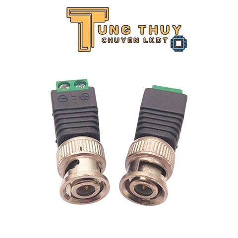 Jack BNC Đầu Nối Camera Màu Xanh Vặn Vít