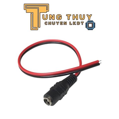 Dây Nguồn DC, Jack Nguồn DC 5.5x2.1mm Đực và Cái Dài 26,5mm Loại Tốt