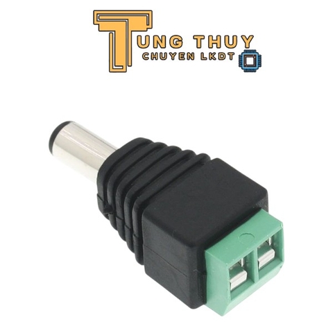 Jack DC Nối Nguồn Đực và Cái Cái 5.5x2.1mm ,Jack Nối Nguồn Camera Có Ốc Vặn Loại Tốt