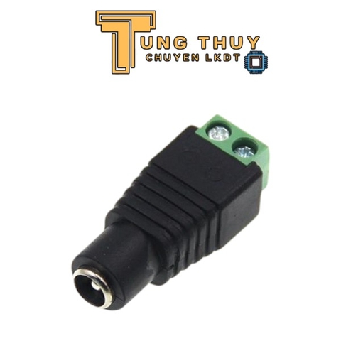 Jack DC Nối Nguồn Đực và Cái Cái 5.5x2.1mm ,Jack Nối Nguồn Camera Có Ốc Vặn Loại Tốt
