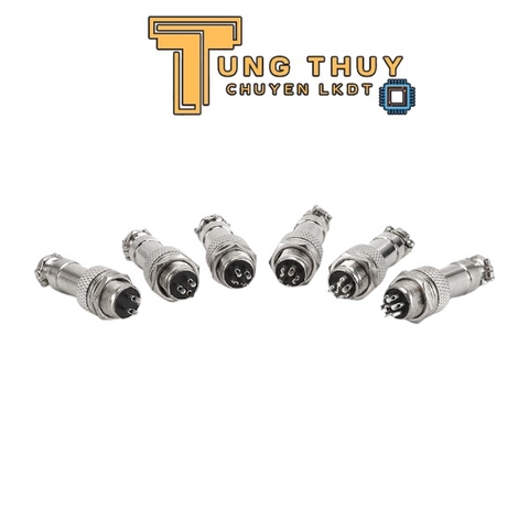 Jack Cắm Hàng Không Giắc Cắm Tủ Điện GX16 16mm Các Loại 2P, 3P, 4P, 5P, 7P, 10P