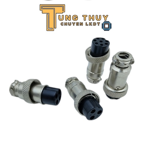 Jack Cắm Hàng Không Giắc Cắm Tủ Điện GX16 16mm Các Loại 2P, 3P, 4P, 5P, 7P, 10P