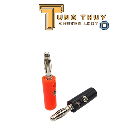 Jack Bắp Chuối 4mm  Màu Đen, Đỏ Ổ Cắm Jack Bắp Chuối Màu Đen Đỏ
