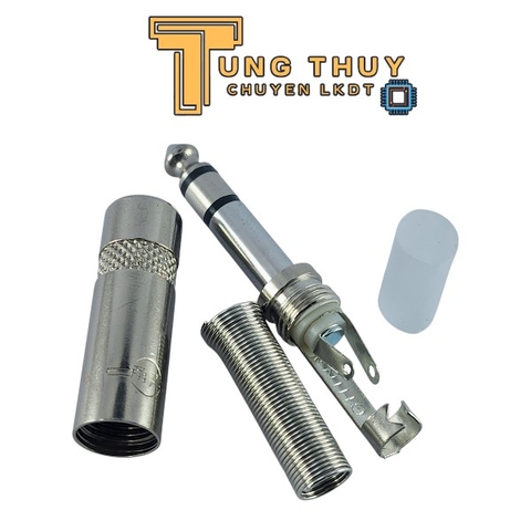 Jack Tín Hiệu Âm Thanh Stereo 6.3mm, Jack 6 Ly Chuôi Lò Xo Loại Tốt