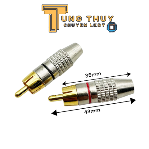 Jack RCA Hoa Sen Loại Tốt , Dùng Hàn Dây AV và Dây Tín Hiệu Âm Thanh