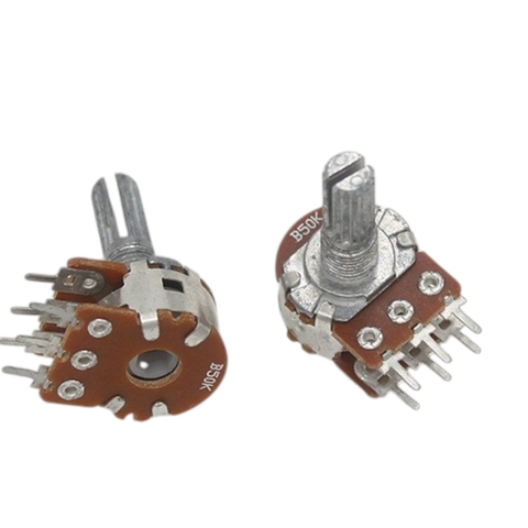 Chiết Áp Kép WH148 6 Chân 2 Hàng Cán Bi Dài 15mm – Loại Tốt Hãng ATec