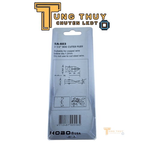 Kìm Cắt Chân Linh Kiện Loại Tốt HOBO SA-603 USA